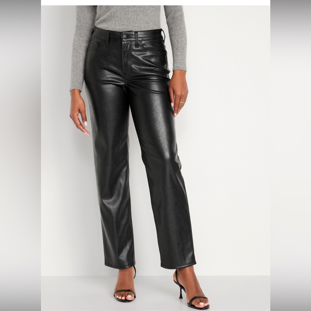 Old Navy High-Waisted OG Loose Faux-Leather
Pants